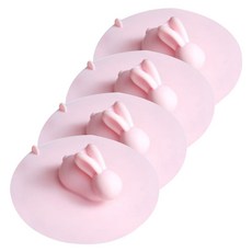 파라디 실리콘 토끼 배수구 덮개 핑크, 4개