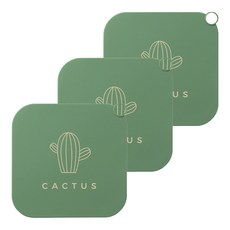 PARA:D 仙人掌圖案矽膠排水孔蓋, 3入