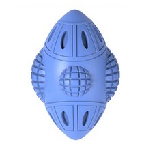 Piss Freedom太空船形狀狗狗臼齒玩具 14.6*9.2*7.25cm, 藍色, 1個