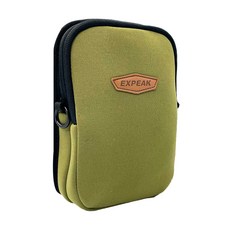 EXPEAK 雙層拉鍊隨身小包 卡其色