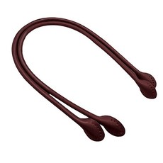 Mudas彩色肩背包購物包皮革手提帶, 棕色的, 1個