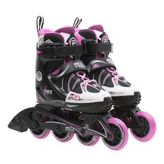 FILA 斐樂 X-ONE PLUS女童直排輪鞋, 粉色