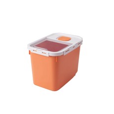 Higher&Higher狗狗飼料儲存罐, 橘子, 12L