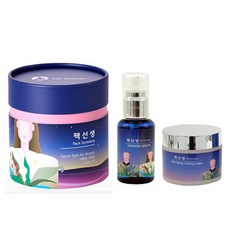 Pack Sunsaeng女用爽膚棉 42片+早安精華 50ml+撫紋霜 50g, 1組