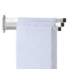 3格浴室廚房抹布架, 銀, 1個