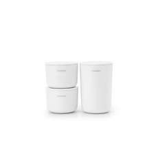 brabantia 浴室儲物罐 儲存容器 3件組, 1套, 白色