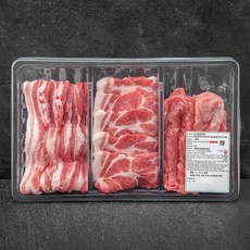 도드람한돈 삼겹 목심 등심꽃살 캠핑팩 (냉장), 1.3kg, 1팩