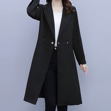 아뗄릭 시크 심플 골드버튼 트렌치코트 00363