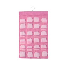 Euneya 內衣收納掛袋 36格, 1個, 粉紅色