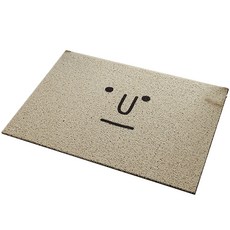 Bunet 無表情 PVC 防滑門墊 50 x 80cm, 混色, 1個