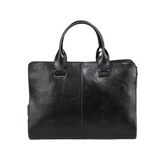 商務肩背筆電包 LMH410, 黑色的