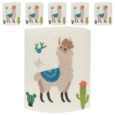 Ov&Ov棉質圖案抹布 鬣蜥 YJ42, 6個