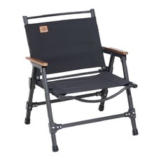 3檔高度調整折疊椅 Y08, 黑色的, 1個