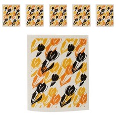 Of and Of 吸水圖案抹布 鬱金香 YJ17, 6個