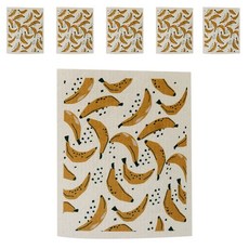 Ob&Ob吸水型圖案抹布 香蕉 YJ33, 6個