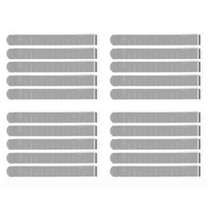 J.S Trading金屬長側接夾 20入, 銀, 1個