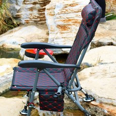 어크로스 유럽형 전지대 낚시 의자 PJE07, 레드패턴, 1개