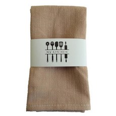 키밍 린넨 냅킨 40 x 40 cm, 브라운, 1개입, 1개