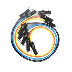 Fitism Sports 多拉力繩套組 5 件 150LBS, 黃色、紅色、綠色、藍色、黑色