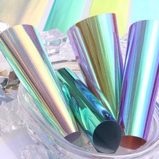 Boutique Korea Choha反光膜美甲貼 5種組, 藍色+紅色+綠色+橘色+銀色, 1組