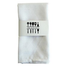 키밍 린넨 냅킨 40 x 40 cm, 화이트, 1개입, 1개