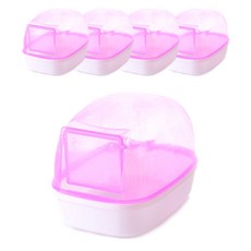Dio Cell倉鼠用桶型廁所 12*8cm, 5個, 粉色的