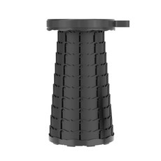 Jollybaby 露營便攜式可折疊高度調節椅, 1個, 黑色