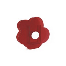 뷰넷 빈티지 아크릴 비비드 미니 화병, 레드