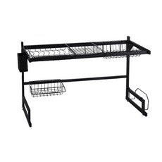 Kitchen Awesome優質不鏽鋼餐具瀝水架 單支架, 黑色的