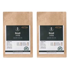 Dutch & Bean Single Origin Brazil Santos RFA 咖啡豆烤豆中號 2p, 濾泡式咖啡機, 200g, 2包