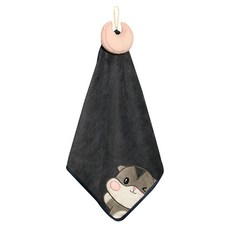 Higher-deco 廚房毛巾 35 x 35 cm KMY21081909, 黑色倉鼠, 1個