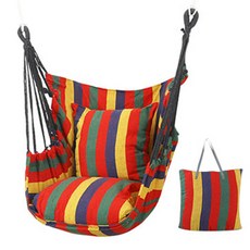 러브트리스 실내 그네해먹 일체형, 레드 줄무늬