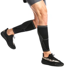 Vijesco健身跑步小腿保護護套 VIGE-H08 2入, 黑色的