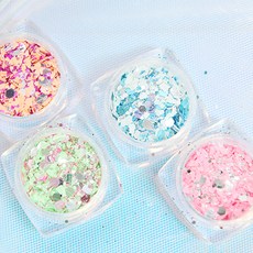 Boutique Korea星夜閃亮亮片 4種組, 混色, 1套