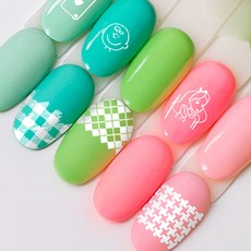 Boutique Korea美甲模板組, 混色, 1組