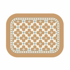 주방 빈티지 방수 식탁 매트, 06, 40 x 30 cm