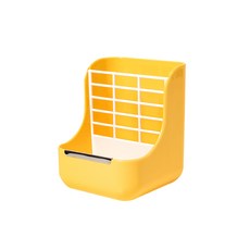 카르노 반려동물 파스텔 듀얼 먹이통 FREE, 옐로우, 1개