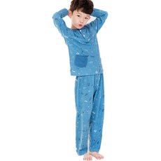 eline 男童學生Oh My Love長袖上下睡衣