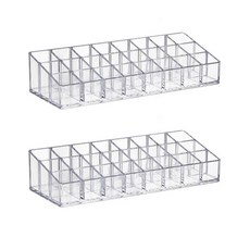 다쇼룸 화장대 위 케이스 립스틱 보관함 M, 2개, 투명