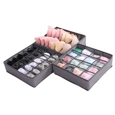 折疊衣物收納盒 320*320*100mm 灰色 3入, 1個