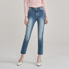 BEVERLY HILLS POLO CLUB 比佛利保羅 女性日常版型水洗直筒牛仔褲 CPJ1W06