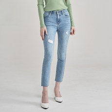 BEVERLY HILLS POLO CLUB 比佛利保羅 女款一般水洗直筒牛仔褲 CPJ1W04