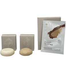 高級洗髮皂+潔面皂+面膜 5入禮盒組 A5, 1套