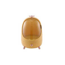 Clean On圓形彩色立式化妝品收納盒 黃色, 1個