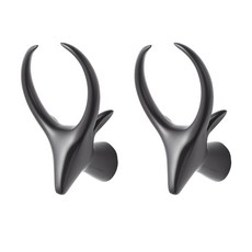 동물 머리 후크걸이, 04 검은 양 머리, 2개