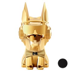 D.O.G 車用空氣清新劑 B款 絲帶杜賓 黃金色 黑櫻桃+防滑墊, 1套