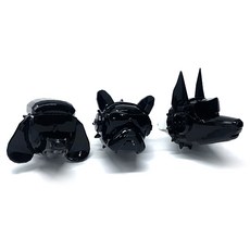 D.O.G 車用空氣清新劑 D-E1 鬥牛犬+杜賓犬+貴賓犬套組 黑色 05號, 1套