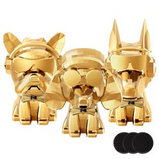 D.O.G 車輛香氣絲帶鬥牛犬 +杜伯曼 +貴賓犬套組金屬金C No 5 Peltele + Nonlip Pad 3P, 1套