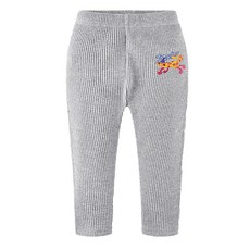 milk mile 童款可愛獵豹插圖羅紋內搭長褲