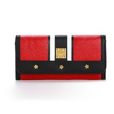 CAPACCI 女款拼色花朵長款錢包 GS1004